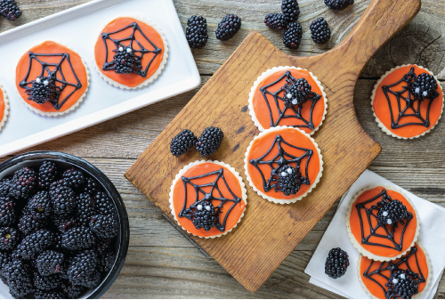 halloween spider cookies